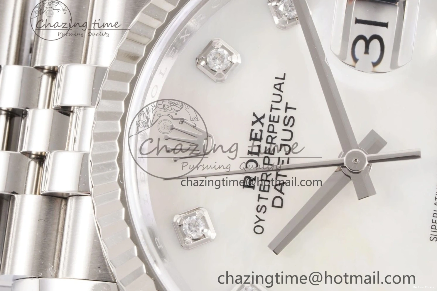 0419 DateJust 36 126234 Clean 1:1 Best Edition 904L Steel White MOP Diamonds Dial on Jubilee Bracelet VR Youthful 1992